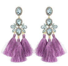 Load image into Gallery viewer, Lux Opal Tassel Earrings
