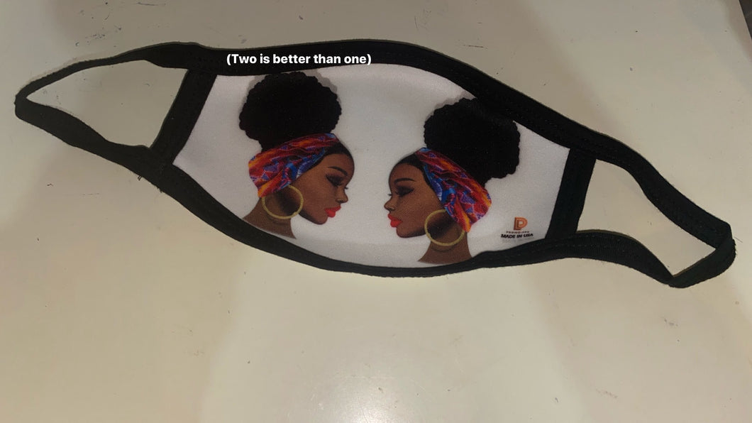 Black Girl Magic Fashion Face Masks