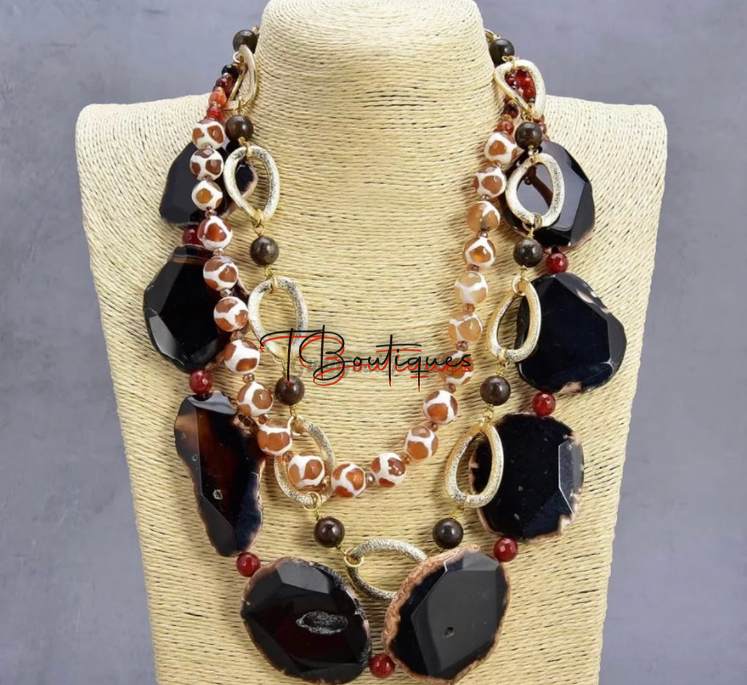 Agate Chain Necklace