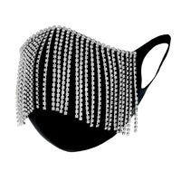 Black Shimmy Face Mask