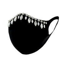 Load image into Gallery viewer, Black Shimmy Face Mask
