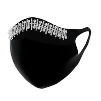 Load image into Gallery viewer, Black Shimmy Face Mask
