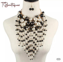 Load image into Gallery viewer, Chandelier Ball Necklace Earring Set
