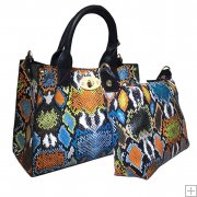 Load image into Gallery viewer, Domonique Snakeskin Tote Bag
