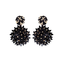 Load image into Gallery viewer, Beaded Flower Ball Earrings
