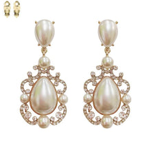 Load image into Gallery viewer, Chandelier Stone Clip on earrings
