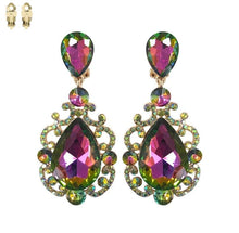 Load image into Gallery viewer, Chandelier Stone Clip on earrings

