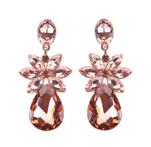 Load image into Gallery viewer, Cluster Tear Drop Earrings
