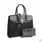 Load image into Gallery viewer, Teona Leopard Handbag and Wallet Set
