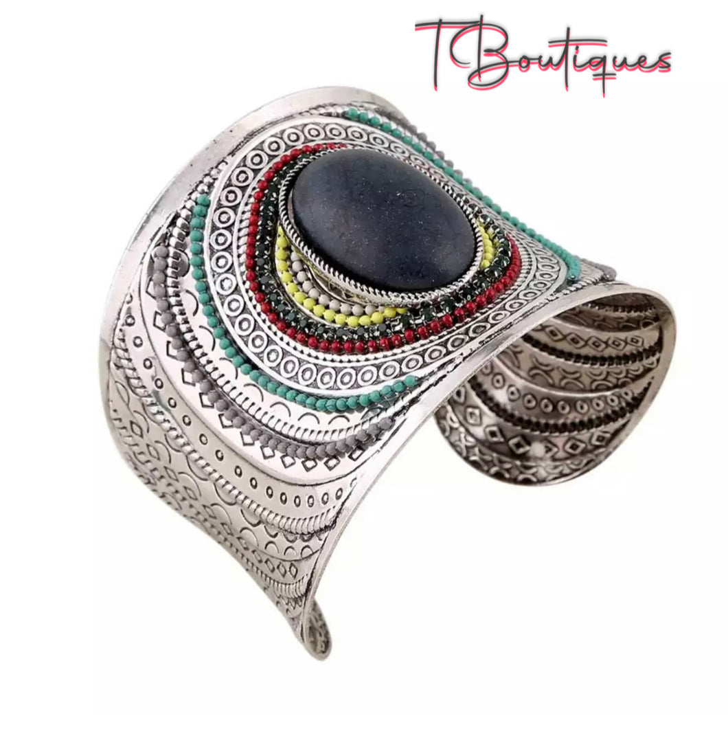 Tonna Oval Wide Cuff Bracelet