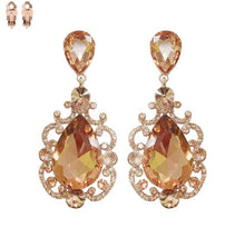 Load image into Gallery viewer, Chandelier Stone Clip on earrings
