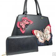 Load image into Gallery viewer, Jenny Butterfly Handbag and Wallet Set
