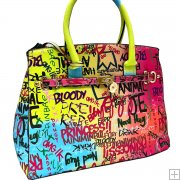 Load image into Gallery viewer, Leah Graffiti Handbag
